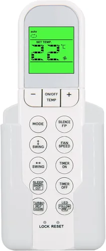 Mando a Distancia de Repuesto para Aire Acondicionado Mirage V.0117 ELF120Q CLF120Q ELF121Q CLF121Q ELC120Q CLC120Q ELC121Q ELF181Q CLF181Q ELF261Q