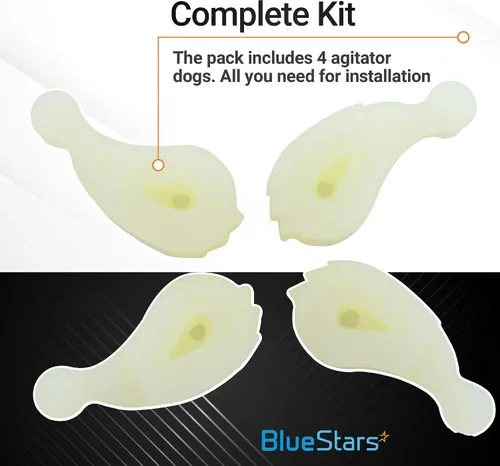 Miniatura 4 de BlueStars 4 paquetes de 80040 Agitadores de lavadora - Carga pesada - Compatibles con lavadoras Whirlpool y Kenmore - Reemplaza 285612 285770