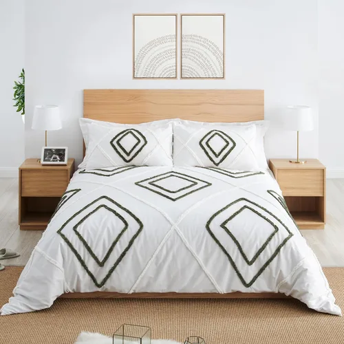Miniatura 2 de Sweet Jojo Designs 3-Piece Duvet Cover Queen Size (Cotton Boho Arrow) for Girls/Boys, Teen, Kids Full Size Bedding, Bed in a Bag incl. Duvet Case &