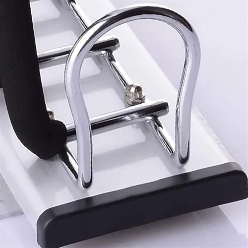 Miniatura 5 de Riel para colgar ropa de armario, barra de armario extensible resistente, soporte de armario expandible para 9 pantalones, gancho de armario