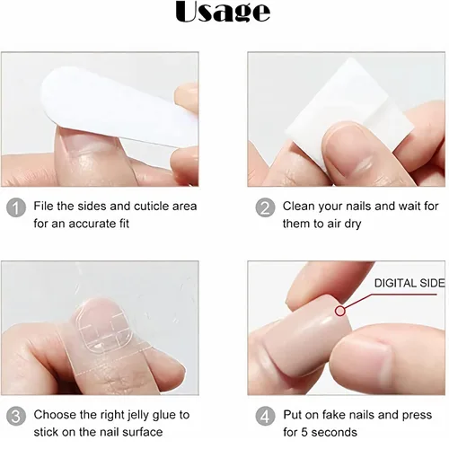 Miniatura 6 de Uñas postizas largas a presión con forma de ataúd, uñas postizas de bailarina, mariposa rosa, diamantes de imitación, uñas acrílicas con purpurina