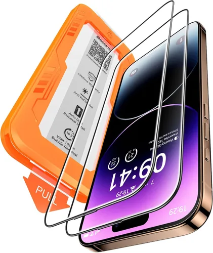 Miniatura 15 de BossKiss Protector de pantalla para iPhone 11/iPhone XR, dureza TOP 9H de grado militar a prueba de roturas, vidrio templado HD, cobertura completa