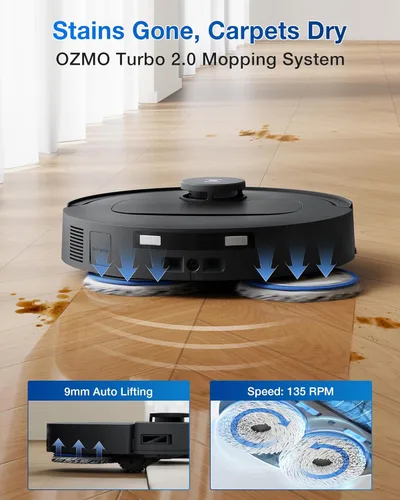 Miniatura 4 de ECOVACS DEEBOT T30C Aspiradora Robot y Trapeadora, Succión de 20,000Pa, Trapeado de Borde Adaptativo TruEdge, Tecnología ZeroTangle 2.0, Lavado
