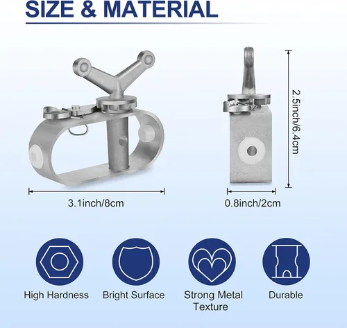 Miniatura 2 de Kit de cable y cabrestante de cubierta de piscina de 131 pies para piscinas sobre el suelo, cable de cubierta de piscina de 10 x 16 pulgadas