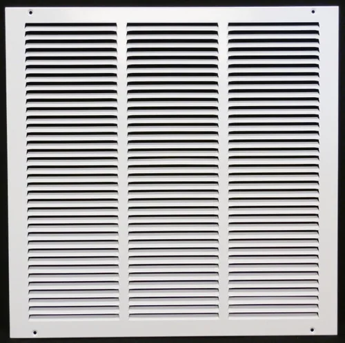 Miniatura 40 de HVAC Premium 30' x 10' [Abertura de conducto] Rejilla de aire de retorno de acero estampado plano - Pared lateral y techo - Cubierta de conducto
