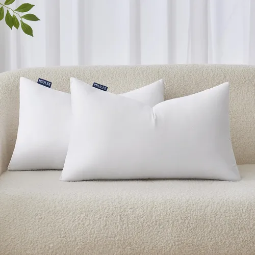 Miniatura 13 de MIULEE - Relleno de cojín cuadrado, cojín decorativo para cama, sillón y sofá, 18 x 18 pulgadas
