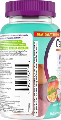 Miniatura 12 de Centrum Gomitas Multivitamínicas para Mujeres, Apoyo Inmune, Energía, Aspecto Saludable, 100 Unidades, Suministro para 50 Días