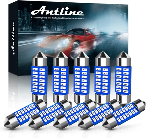 Miniatura 24 de Antline 6614 6641 6612F 6615 F30-WHP TS-14V1CP Bombilla LED de 1.142 in 1.14 pulgadas, amarillo ámbar, superbrillante, Canbus, libre de errores, 12