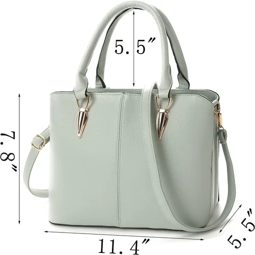 Miniatura 2 de JHVYF Bolso cruzado con asa superior para mujer, estilo clásico, estilo casual