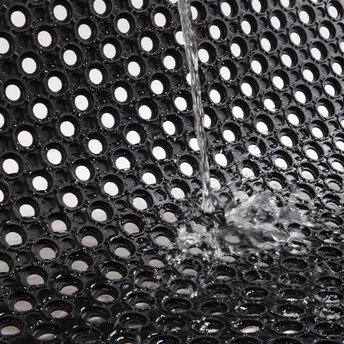 Miniatura 9 de Felpudo de goma grande para exteriores - 60 x 35 pulgadas tapetes de drenaje resistentes para exteriores con agujeros - Alfombra impermeable