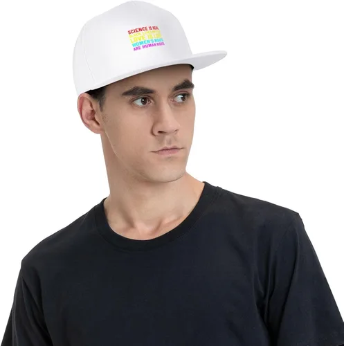 Miniatura 33 de Pride Flag in This House We Believe Science is Real Black Lives Matter Baseball Hats for Men Dad Hat,Black