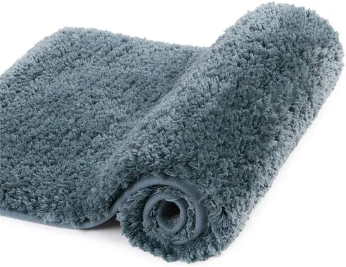 Miniatura 71 de Walensee Alfombra de baño antideslizante (16 x 24 pulgadas, color rubor) absorbente de agua, microfibra suave, lavable a máquina, alfombra de baño