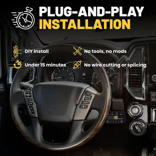 Miniatura 7 de PEDAL COMMANDER Controlador de respuesta del acelerador para Nissan Titan Trucks 2016-2024 Compatible con: 2ª generación, A61, S, SV, PRO-4X, SL