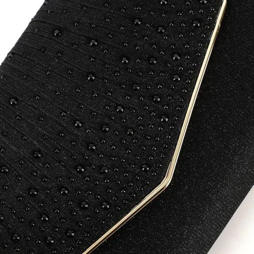 Miniatura 9 de DETARA Bolsos de noche para mujer, con lentejuelas con purpurina, monederos de mano para mujer, de cristal brillante, falp, formal, boda, fiesta