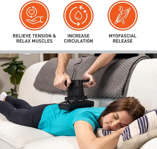 Miniatura 4 de Body Sport Masajeador Profesional Vibrador de Velocidad Variable Terapéutico para Alivio del Dolor y de los Músculos Adoloridos – Herramienta