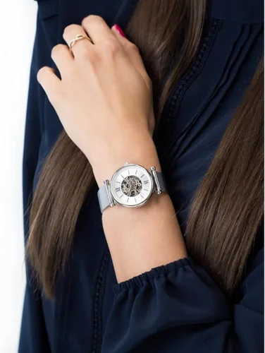Miniatura 9 de Fossil Womens Watch Carlie 35mm case Size Automatic Movement Stainless Steel Mesh Strap
