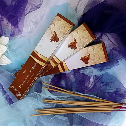 Miniatura 6 de ARO VATIKA Vedic Natural Masala 144 varillas de incienso en paquete de 12 Enrolladas a mano en la India Lo mejor para oración, meditación