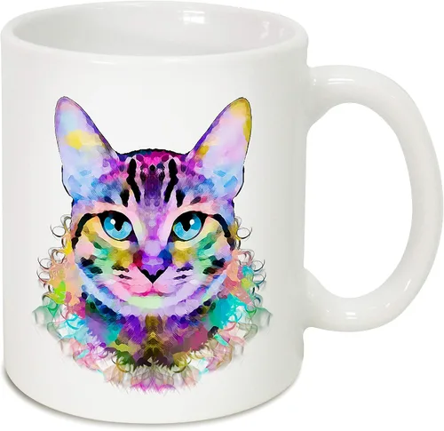 Miniatura 10 de Bonita taza de cerámica para gatos, regalo de taza de café, gran regalo para amantes de los gatos, gatos, mamá, papá, jefe, compañero de trabajo