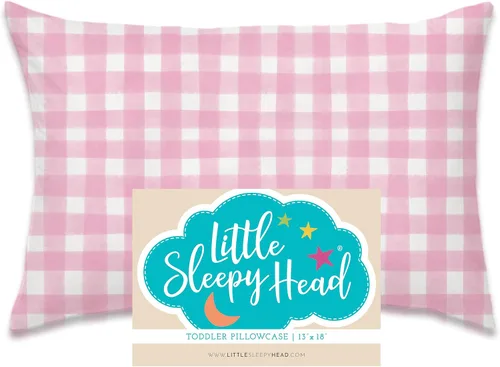 Miniatura 46 de Little Sleepy Head Funda de almohada para niños pequeños, 100% algodón y funda de almohada hipoalergénica para almohada de niños pequeños, funda