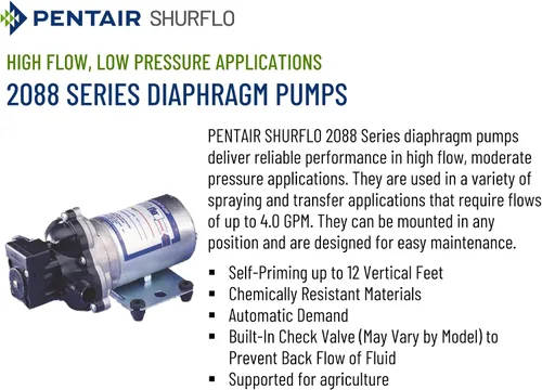 Miniatura 2 de SHURFLO 2088-474-144 Bomba de diafragma de 24 VCC, bomba de transferencia de agua de 3.0 GPM 45 PSI, autocebante de 12 pies, control automático