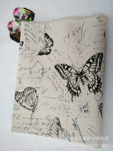 Miniatura 2 de Sheicon The Yard - Tela con estampado de mariposas de 60 pulgadas de ancho, tela decorativa para proyectos de bricolaje y fabricación de manteles