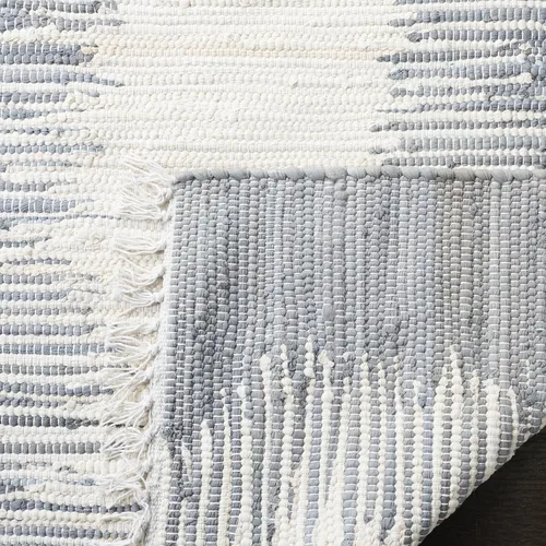 Miniatura 12 de Alfombra de algodón tejido a mano, color azul. Colección Montauk MTK751A, de Safavieh, Algodón, Azul