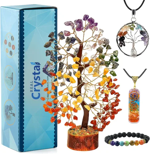 Miniatura 11 de Conjunto de Árboles de Cristal de 12 Regalos Únicos de Cumpleaños para Mujeres, Hermana, Mamá, Decoración de Hogar y Oficina, Decoración de Estante