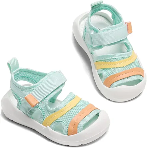 OAISNIT Sandalias deportivas para bebés, niños y niñas, ligeras, antideslizantes, suela de goma, zapatos de agua acuática para playa, zapatos de