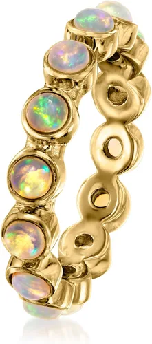Miniatura 3 de Ross-Simons Anillo de eternidad con piedras preciosas en oro de 18 quilates sobre plata esterlina