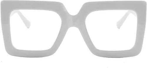 Onrtry - Gafas de luz azul grandes y cuadradas para mujeres y hombres, con marco grueso, para computadora, sin receta, gafas de gran tamaño Marco