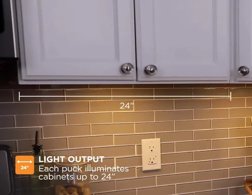 Miniatura 7 de PureOptics LED Kit de 3 luces LED de disco, blanco cálido (LEDUC-PUCK-3WK)