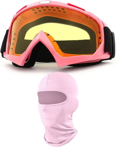 Miniatura 30 de Gafas de motocicleta con máscara facial, resistentes al viento, gafas de esquí de carreras de motocross, gafas protectoras de seguridad