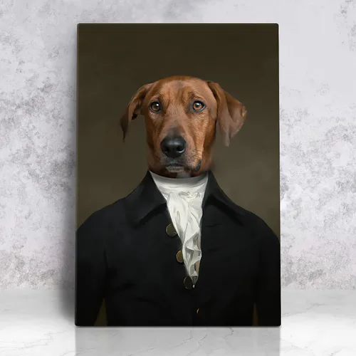 Miniatura 19 de Awesometik Impresión en Lienzo Personalizada Retrato Real de Mascota a partir de Foto, Retrato Renacentista Personalizado, Retratos, Retratos 25 El
