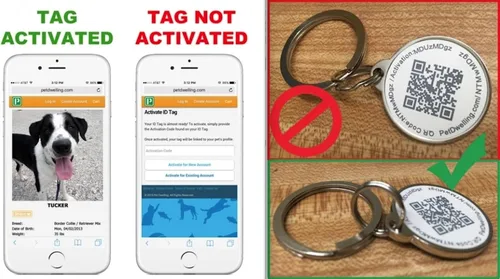 Miniatura 8 de Pet Dwelling Etiqueta de identificación ESA con código QR: etiqueta de animal de apoyo emocional para perros y gatos, escanea para contactar al