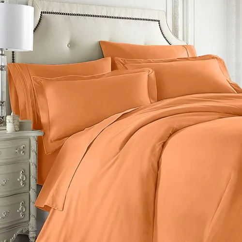 Miniatura 17 de Clara Clark Juego completo de ropa de cama de 5 piezas que incluye sábanas bajeras y planas, funda de edredón, fundas de almohada, individual, verde