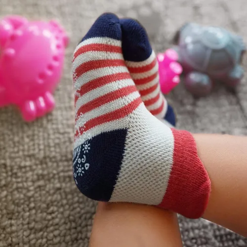 Miniatura 5 de RATIVE Calcetines antideslizantes con puños para bebés, niños y niñas