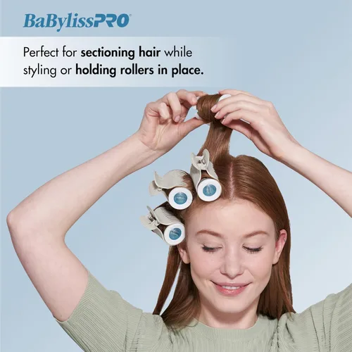 Miniatura 3 de BabylissPRO Clips para rodillos, 10 unidades (paquete de 1)