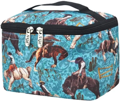 Miniatura 12 de NGIL Bolsa de cosméticos de viaje, bolsa organizadora de maquillaje para mujeres y niñas, Azul Rey Diamantina, Casual