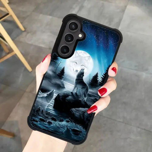Miniatura 75 de CARLOCA Funda compatible con Samsung Galaxy S22 Ultra, diseño gráfico de Star Howling Wolfs Samsung Galaxy S22 Ultra, diseño gráfico, a prueba
