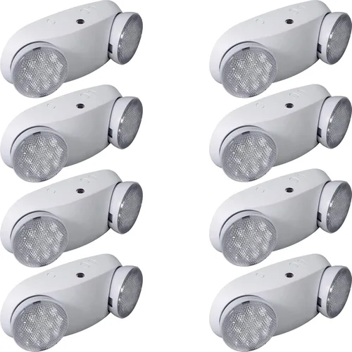Miniatura 9 de Luces de emergencia LED con batería de respaldo, luz de emergencia comercial, dos cabezales de luz LED ajustables, calificación UL 924, AC120/277V