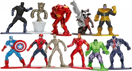 Jada Toys 253221000 - Figura coleccionable Marvel Nano - Jada Toys Marvel Nano Figuras en metal, perfectas para coleccionar, 1.6 in, a partir de 3