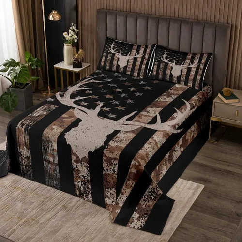 Miniatura 8 de Homewish Juego de colcha de 3 piezas con estampado de león en 3D de pareja de leones para niños, adolescentes, con temática de animales salvajes