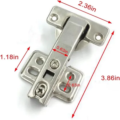 Miniatura 2 de 10 piezas de bisagras de ángulo grande para puertas de gabinete de 180 grados, adecuadas para armarios y cajas