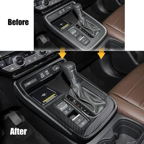 Miniatura 3 de CKE Compatible con Honda CRV 2026 2025 2024 2023 Cubierta de Consola Central del Coche Panel de Engranajes Cubierta de Perilla de Cambios Moldura