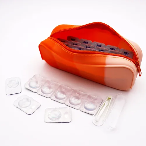 Miniatura 11 de P-40 organizador diario para lentes de contacto, estuche de viaje diario para lentes de contacto, dispensador de lentes de contacto desechable