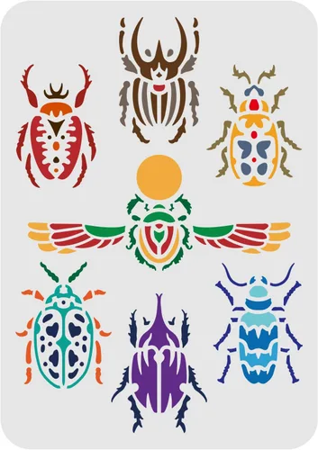 Miniatura 20 de FINGERINSPIRE Plantilla de flor de vaca – Plantilla de cabeza de vaca reutilizable de 11.8 x 11.8 pulgadas con diseño de flores para pintar