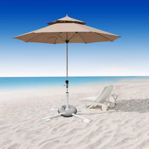 Miniatura 11 de Soporte portátil plegable para sombrilla de playa, soporte portátil para sombrilla de patio, anclaje de sombrilla para exteriores, con bolsa
