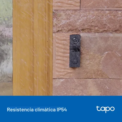 Miniatura 10 de Tapo Timbre de video inteligente inalámbrico 2K - Vista ultra amplia de 160°, detección de persona, conversación bidireccional, llamada de timbre