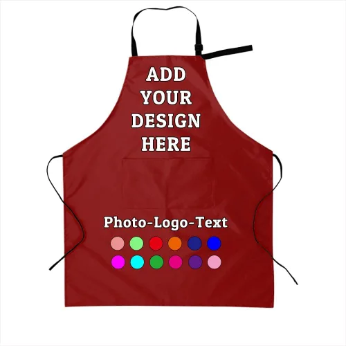 Miniatura 41 de Delantal personalizado para adultos, delantales personalizados con bolsillos, añade tu logotipo y foto, delantal impermeable ajustable personalizado