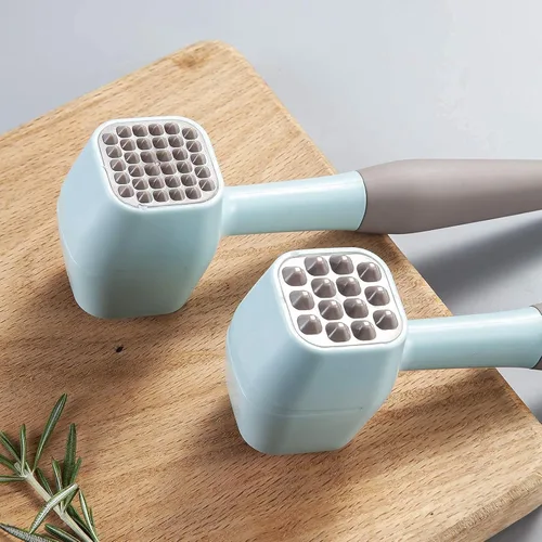 Miniatura 2 de Mazo de martillo ablandador de carne con mango de goma de agarre cómodo, golpeador de carne de doble cara para ablandar carne, carne de res, pollo